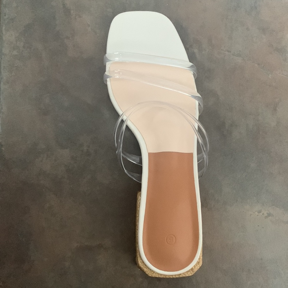 Women’s Low Block Heeled Sandals - Picture 3 of 4